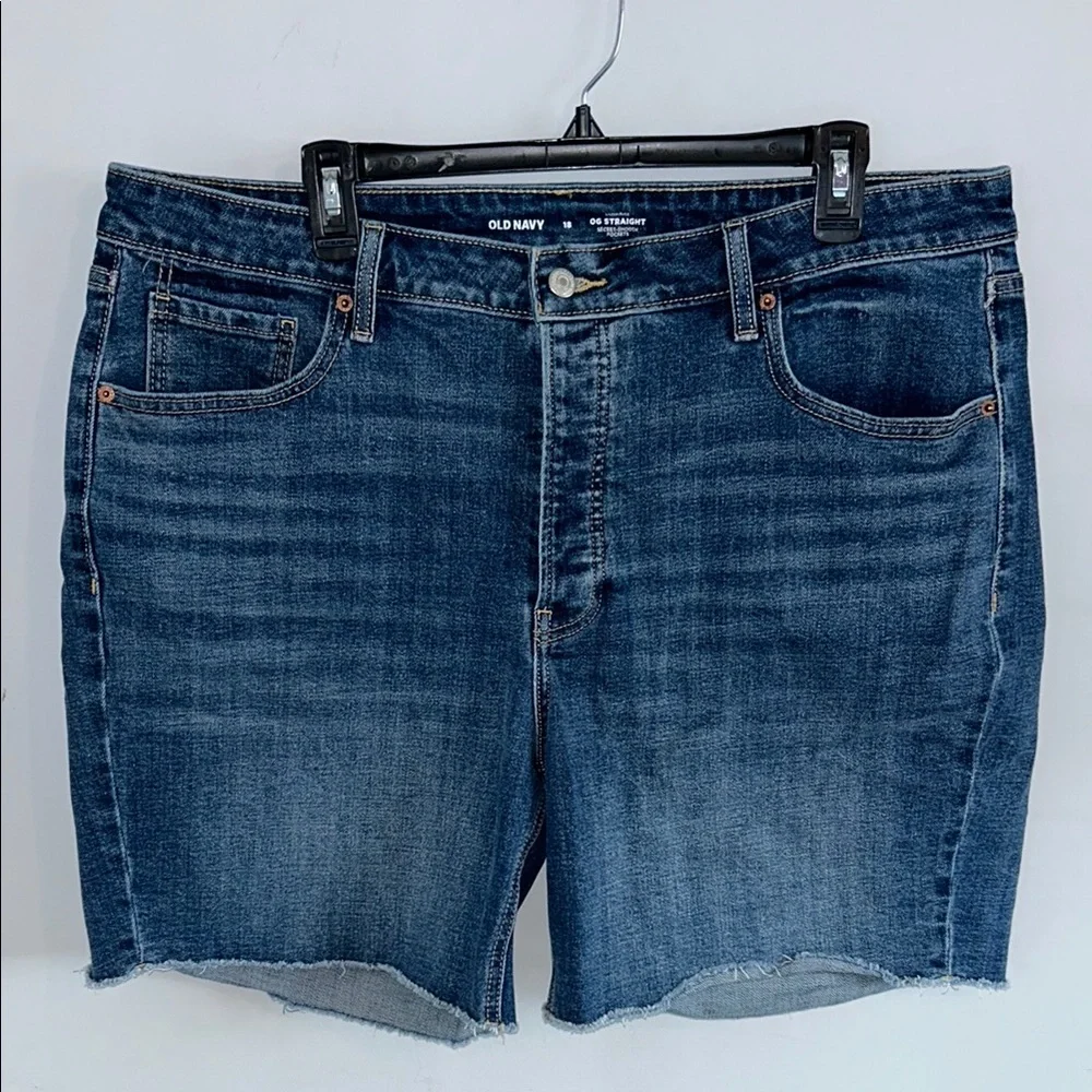 Plus - Old Navy Blue Denim Shorts - 18 - Picture 2 of 10